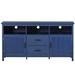 57'' Modern TV Stand for TV up to 68 in with Open Style Cabinet, 2 Doors and 2 Drawers