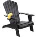 Polystyrene Adirondack Chair with Cup Holder