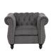 39 inch Dutch plush Upholstered Single Sofa, Button Tufted One Seater Sofa Chair, for for Apartment, Studio or Small Space