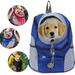 Portable Pet Travel Backpack Mesh Front Bag Outdoor Hiking Sports Double Shoulder Bag(Blue)