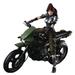 Square Enix Final Fantasy VII Remake: Jessie and Motorcycle Play Arts Kai Action Figure Set Jessie: W 3.13 x D 2.23 x H 9.72