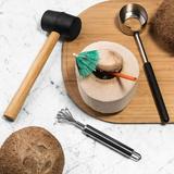 3 Count Coconuts Opening Tool Extract Coconut Water Effortlessly Stainless Construction for Young and Mature Coconuts Durable