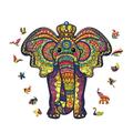 Hibalala Wooden Jigsaw Puzzles-Wooden Puzzle Elephant Puzzle Wooden Jigsaw Puzzle for Adult for Adults and Kids Family Puzzles