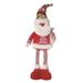 Retractable Long Legs Plush Christmas Decorations Standing Dolls Elk Stuffed Doll Christmas Figurines Telescopic Legs Santa Claus Snowman ReindeerStand Doll Xmas Party Home Ornament