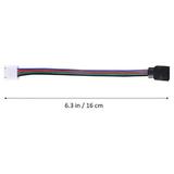 1 Set RGB LED Light Strip Connector 4 Pin LED Strip Jumper 10mm Strip to Power Adaptor Strip to Controller Solderless