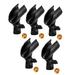5 Pcs Universal Microphone Clip Adjustable Mic Clip Holder for Mic Stand with 5/8In Male to 3/8In Female Screw Adapter