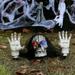 Halloween Simulation Pile Halloween Decoration Skeleton Stakes Pile Garden Decor Outfit Light Up Yard Decoration Ground Breaker Skeleton for Best Outdoor Halloween Ornaments Halloween Decor