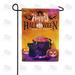 America Forever Trick or Treat Halloween Garden Flag 12.5 x 18 inch Double Sided Outside Happy Halloween Pumpkin Cat Holiday Yard Outdoor Decorative Flag