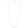 Royal Chain 13 in. 14K Yellow Gold Diamond Cut Textured Classic Cable Chain with Spring Ring Clasp