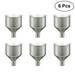 6pcs Stainless Steel Wide Mouth Funnels Dishwasher Safe Flask Wine Pot Flagon Funnel for Transferring of Liquid Dry Ingredients and Powder