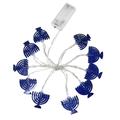 Yubnlvae Cartoo Socks 10 Led Chanukah Hanukkah String Party Light Decors Candlestick Battery Operated Led for Home Lamp Decorations Blue Party Light-Up Decoration