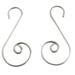 100 Pcs Christmas Wreath Hooks Silver Multifunctional S Shaped Steel Hangers for Decoration Christmas Tree