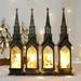 kiskick Vintage Battery Operated Christmas Glowing House Light - Home Desktop Decoration Flameless Electronic Candle Lamp Night Light Party Supplies Gift