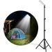 LITOM 84LED Outdoor Camping Light Super Bright LED Work Light Adjustable Metal Stand Telescoping Tripod USB Powered