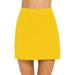 WNG Womens Casual Solid Tennis Skirt Yoga Sport Active Skirt Shorts Skirt