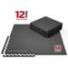 FitRx Pro Mat Exercise Mat 12-Pack Puzzle Mat Foam Floor Tiles for Home Gym EVA Foam Mat 1/2 in. 48 sq. ft. 7lbs Total