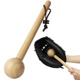 Wooden Baseball Glove Mallet Softball Glove Mallet One-Piece Glove Mallet Baseball Softball Glove Shaping Mallet Hammer Solid Construction for Breaking in Glove