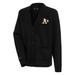 Men's Antigua Black Oakland Athletics Button-Up Cardigan