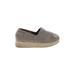 BOBS By Skechers Flats: Slip-on Platform Boho Chic Gray Print Shoes - Women's Size 7 - Round Toe