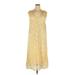 Joseph Casual Dress - Midi V Neck Sleeveless: Tan Dresses - Women's Size 42