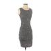 Envi Scoop Neck Sleeveless: Casual Dress - Sheath Scoop Neck Sleeveless: Black Leopard Print Dresses - Women's Size X-Small