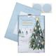 Hallmark Weihnachtskarte für Freundin – klassische Winterszene mit Baum-Design