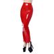 XS-7XL PVC Leather Pencil Skirt for Women Zip High Waist PU Latex Leather Long Skirts Tight Clothes,Red,XXL