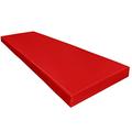 MOTHER LAND Waterproof 2 3 4 Seater Bench Cushion Seat Pads for Outdoor Indoor Garden Kitchen Furniture Patio Rattan Seat Pad Home Furniture Sofa Replacement (3 Seater 140cm x 51cm x 5cm, Red)