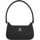 Tommy Hilfiger Women Bag Emblem Shoulder Bag Small, Multicolor (Black), One Size