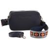 Umhängetasche KANGAROOS, Damen, Gr. B/H/T: 23cm x 13cm x 7,5cm, blau (navy), Lederimitat, Taschen, Schultertasche, Mini Bag, Handtasche Damen