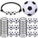 32Pcs Soccer Party Favors Soccer Charm Bracelets Sports 1.6 Mini Foam Soccer Stress Ball Set for School Carnival Reward Team Birthday Party Christmas Gifts Soccer Game Goodie Bag Favors Decorations