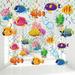 30 Pcs Tropical Fish Hanging Swirls Under the Sea