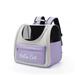 Pet Cat Carrier Bag Breathable Portable Cat Backpack Outdoor Travel Transparent Bag For Cats Small Dogs Carrying Pet Supplies Lavender