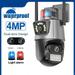 Kepeak Dual Lens Camera HD 1080P WiFi IP Camera Wireless Outdoor CCTV PTZ Home Security IR Cam