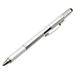 6 in 1 Multi-functional Stylus Pen with Black/Blue Refill Tool Tech Ballpoint Stylus Pen 6 in 1 Multi-functional with Black/Blue Refill Tool Tech Ballpoint Pen with Clip Smooth Silver Black Refill