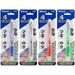 BAZIC 4 1 Pen Mechanical Pencil W/Soft Grip Bold Point 1.0 Mm 0.7Mm Lead Assorted Colors s Smooth Writing 4-Pack
