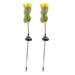 HElectQRIN Outdoor Sunflower Solar Lights Solar Flowers Lights 2Pcs Sunflower Solar Lights IP65 Waterproof Low Power Consumption LED Decorative Solar Flowers Lights For Outdoor Garden