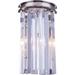 Wall Lamp Sconce SYDNEY 2-Light Clear Crystal Polished Nickel Royal Cut EL-3420