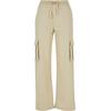 Stoffhose URBAN CLASSICS "Urban Classics Damen Ladies Vicose Straight Leg Cargo Pants", Damen, Gr. S, US-Größen, grau (concrete), 68% Viskose, 32% Polyester, unifarben, loose fit, Hosen