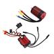 LJCM Brushless Smart ESC, 35A 2838 Combo Motor for 1/14 RC Car (4400KV)