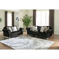 Signature Design by Ashley Harriotte 2 - Piece Living Room Set Polyester in Black | 38 H x 96 W x 41 D in | Wayfair Living Room Sets PKG010930