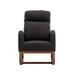 Ivy Bronx Hassiel Comfortable Rocking Chair Living Room Chair Rocker Nurse Chair, Polyester in Black | 39.76 H x 37.01 W x 27.17 D in | Wayfair