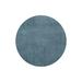 Blue 52 x 52 x 0.4 in Area Rug - Everly Quinn Round Millville Cotton Indoor/Outdoor Area Rug Cotton | 52 H x 52 W x 0.4 D in | Wayfair
