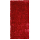 Teppich Rot Stoff rechteckig 80 x 150 cm einfarbig getuftet Modern Industrie Stil Langhaar Shaggy Bettvorleger Läufer Wohn- und Schlafzimmer