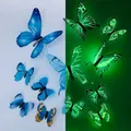 Autocollant mural 3D papillon Shoous 12 pièces stickers muraux créatifs pour bricolage art mural