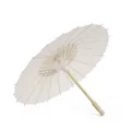 Parapluie blanc à long manche pour femme parapluie chinois vintage papier bricolage décor de