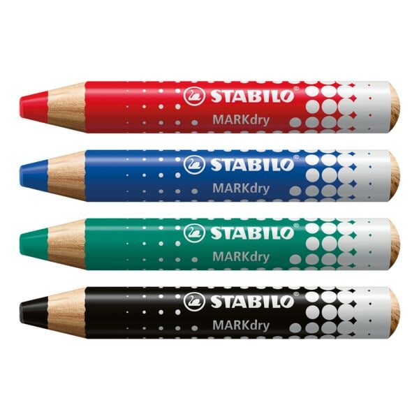 Stabilo 4er Whiteboardmarker Etui »MARKdry« braun Image