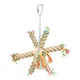 Jouets de perroquet en rotin naturel multicolore jouets de conure oiseaux durables perroquet en