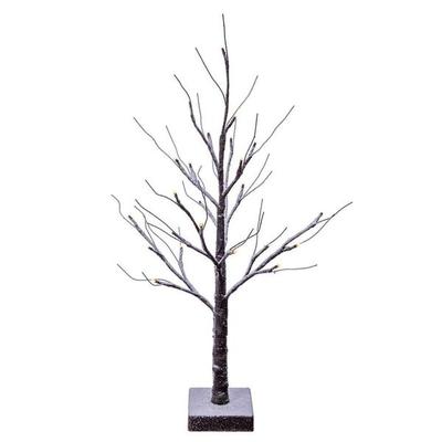 Vickerman 719732 - 2' Brown Frosted Twig Tree LED 24WW B/O (X220820) Leafless Home Office Tree
