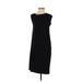 Norma Kamali Casual Dress - Sheath Crew Neck Sleeveless: Black Print Dresses - Women's Size Small